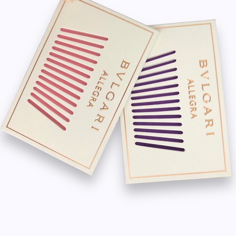 ❇️ FREE with Purchase | Bvlgari Allegra Tester Cards